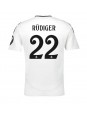 Real Madrid Antonio Rudiger #22 Domácí Dres 2024-25 Krátký Rukáv